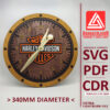 Descarga Digital: Reloj Harley Davidson 34cm